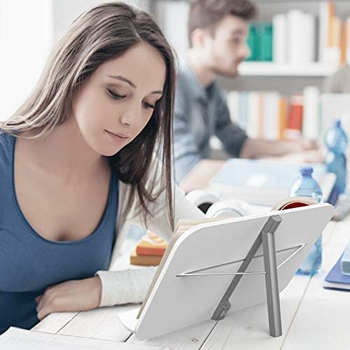 Threflyoo Ergonomic Folding Reading Stand for Cookbooks Books and Magazines