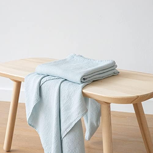 LinenMe 0489801 Ice Blue Waffle Towel 39x63