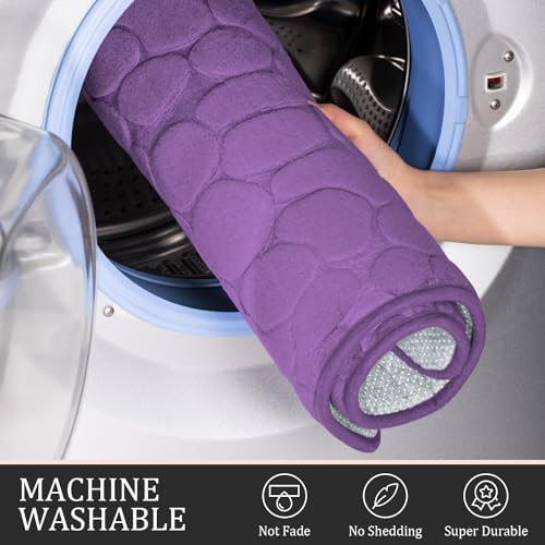Cobblestone Memory Foam Bathroom Mat Set