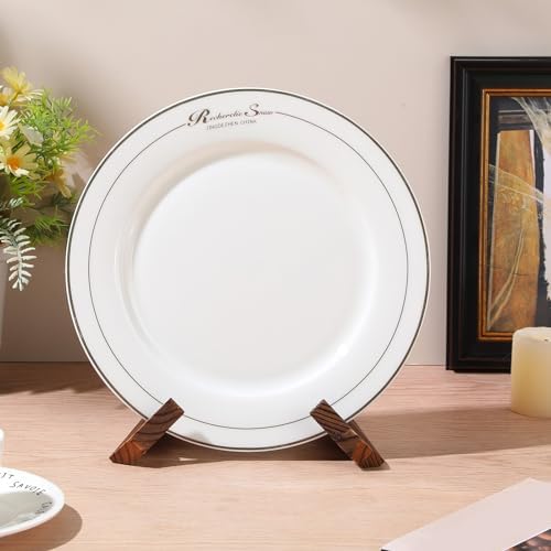 6-Piece X-Shaped Wooden Kitchen Cookbook Holder for Display and Stability