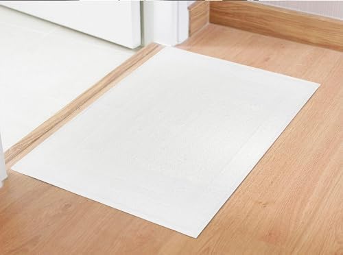 12-Pack 18x25 White Cotton Bath Mat Towels