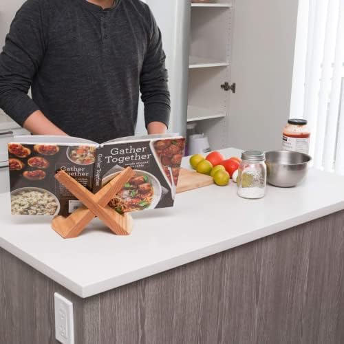 Handmade Wooden Farmhouse Cookbook Stand