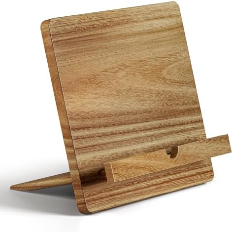 Acacia KitchenBook Stand - exquisite design for easy cooking