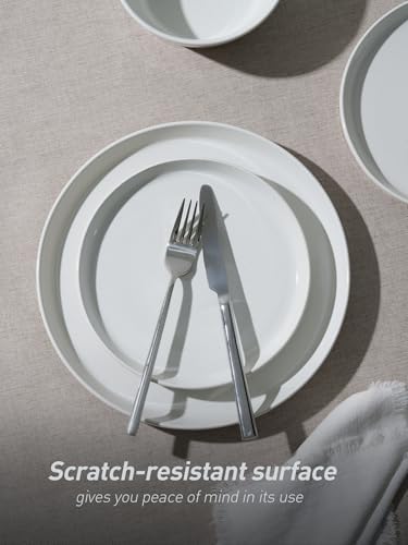 Famiware Saturn Dinnerware Set - Elegant Dinner Salad Plates 8-Piece Set