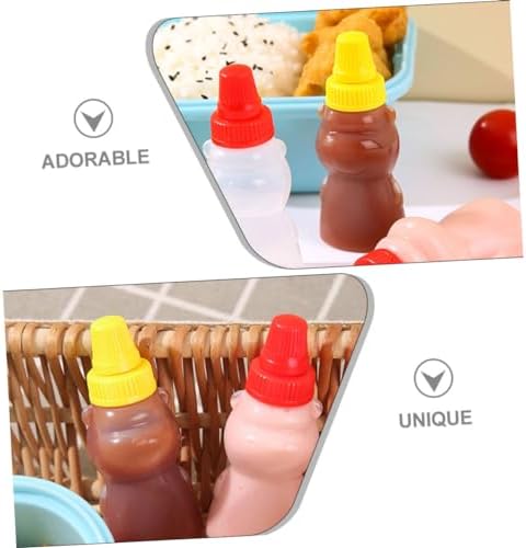 Mini Bear Ketchup Bottles Set of 8
