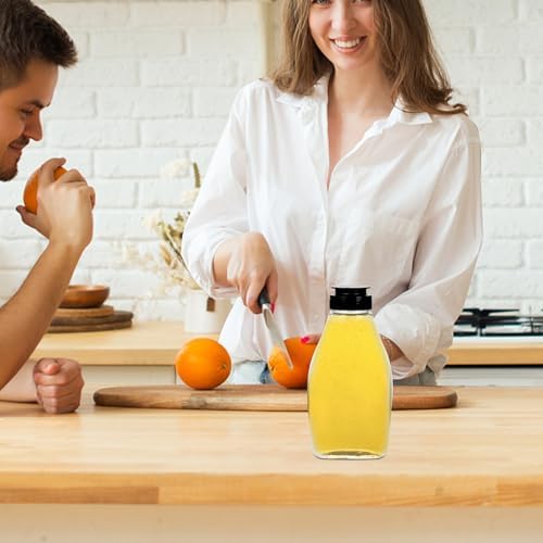 Zerodeko Jar Sugar Pot 4Pcs Sauce Squeeze Bottles
