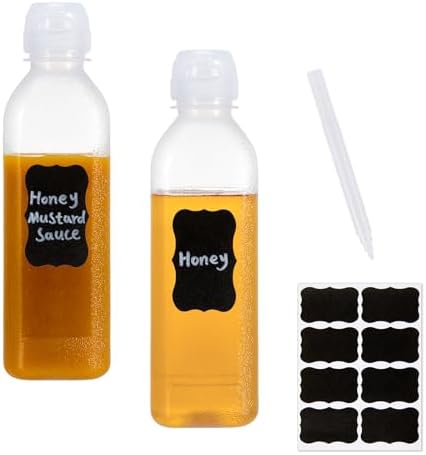 Quick Release 10oz Squeeze Bottles with Lid for Ketchup Mustard More