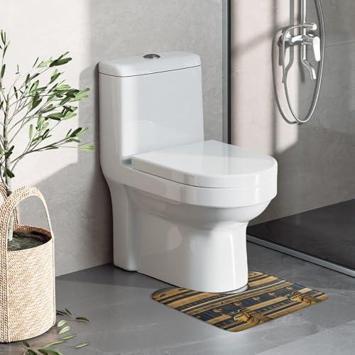 Egyptian Pharaonic Soft Non-Slip Cartoon Toilet Rugs for Home Use