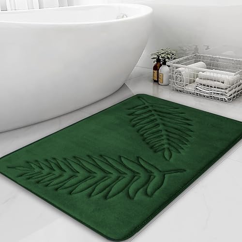 Voofly Memory Foam Bath Mat 32 X 20 Green