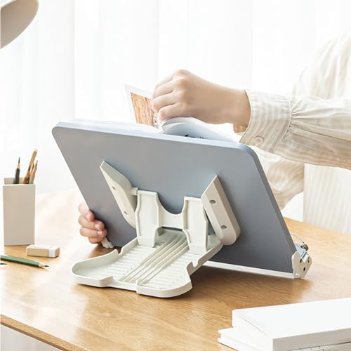 Foldable Cookbooks Stand Adjustable Reading Bracket for Home and School