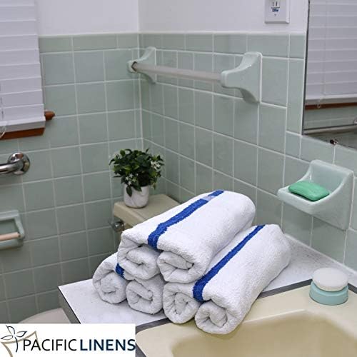 Pacific Linens Premium Ultra-Soft Cotton Bath Towels 24 Pack 22x44