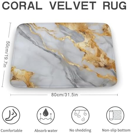 Luxurious Coral Velvet Bathroom Rugs