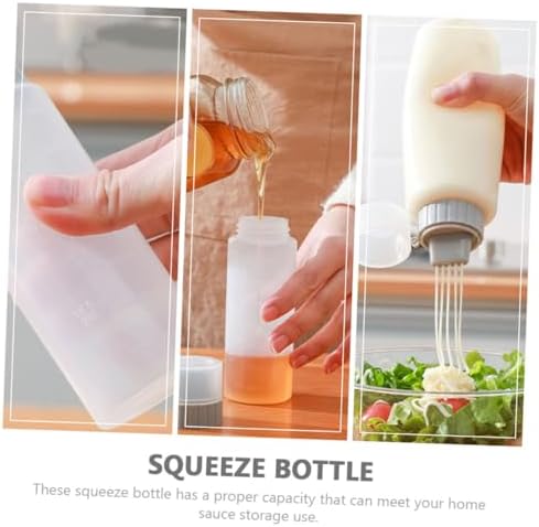 Pair of Squeeze Condiment Bottles - Ketchup Mustard Honey More