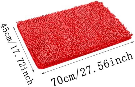 Robust 28x18 Machine Washable Light Bathmat Versatile Herringbone Throw Non-Slip Bottom Gold
