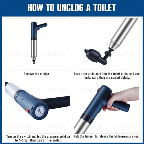 Electric Toilet Plunger Quick Powerful