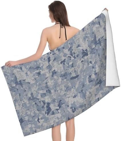 Xiso Ver 32x52 Microfiber Bath Towel Ultra Soft Quick-Drying Mottled Print