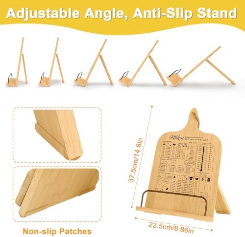 Adventico Bamboo Cook Book Stand