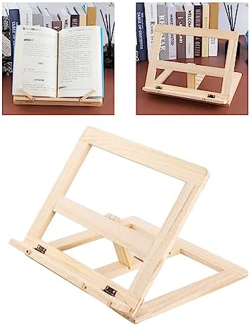 Adjustable Wooden Book Stand Reading Companion