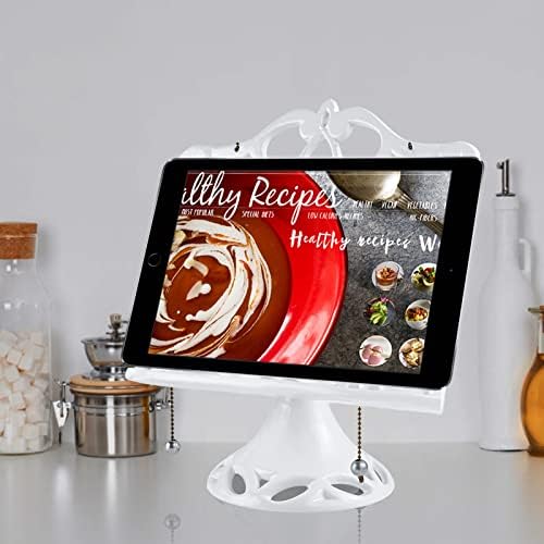 Adjustable Metal Cookbook Stand White
