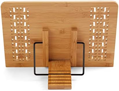 Bookaholic Bamboo Book Stand Eco-Friendly Portable and Durable