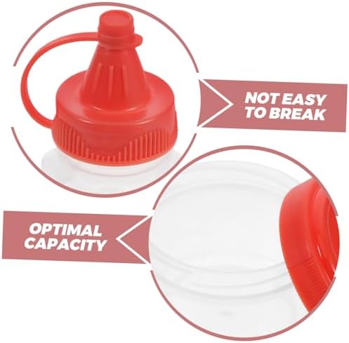 Transparent Squeeze Bottle Condiment Holder PP Material Leak-Proof Design Compact Portable