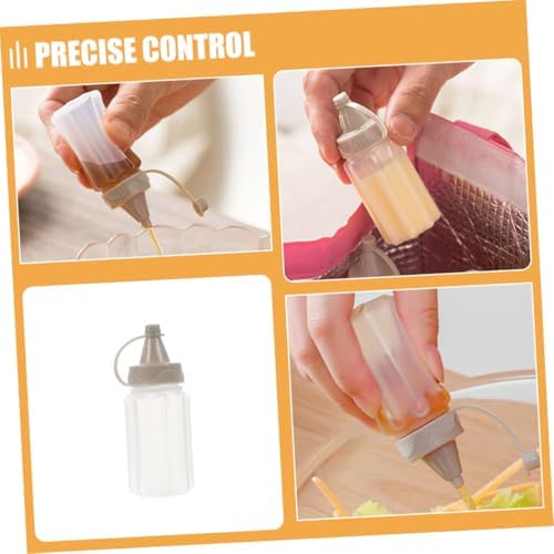 12-Pack Leakproof Squeeze Bottles for Sauces Condiments