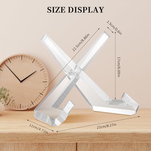LEIFEOSH 65-Inch Acrylic Display Stand for Books Plates Art more