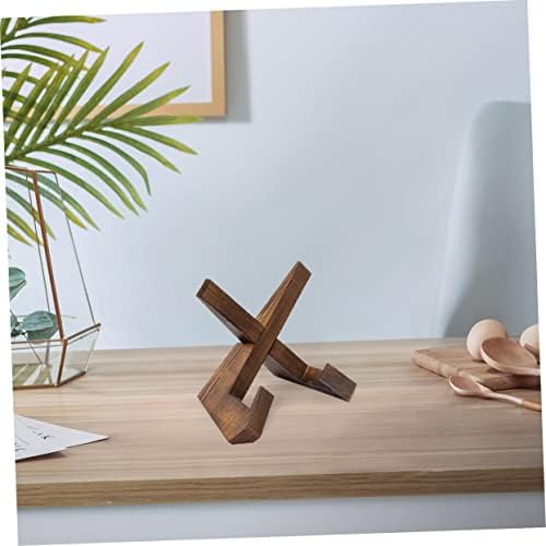 PRETYZOOM Elegant Wooden Recipe Stand for Kitchen Countertop