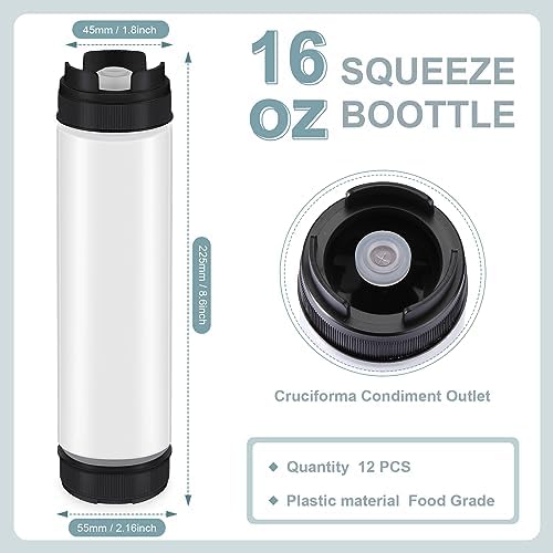 Ultimate Invertible Ketchup Squeeze Bottles 12-Pack