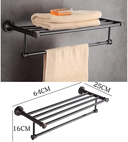 All-Copper Black Towel Rack Minimalist Bathroom hardware