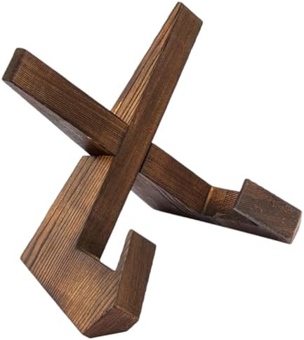 PRETYZOOM Elegant Wooden Recipe Stand for Kitchen Countertop