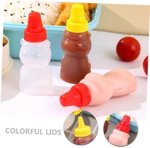 Cabilock 8 Pack Mini Bear Condiment Bottles 1