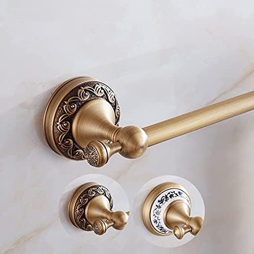 Antique Single Pole Bath Towel Rack with Copper Finish