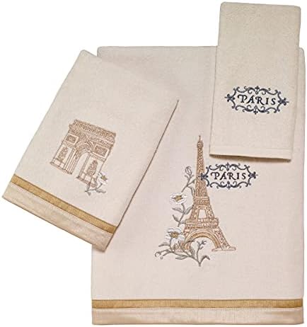 Avanti Linens Bath Towel - Soft Absorbent Cotton Paris Botanique Collection Ivory