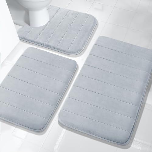 Yimobra Memory Foam Bath Mat Set
