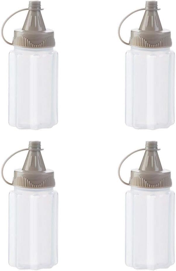 4-Piece Condiment Spice Squeeze Bottles Set