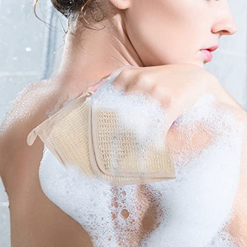 Five-Piece Exfoliating Bath Towels Set for Body and Face Care