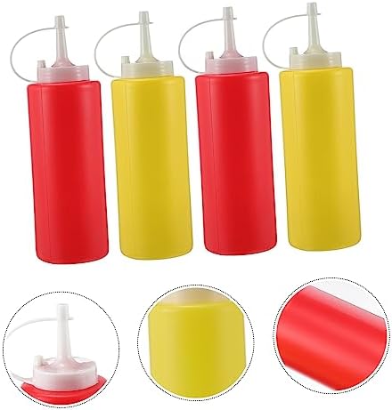 12-Piece Compact Squeeze Bottles for Kitchen Needs