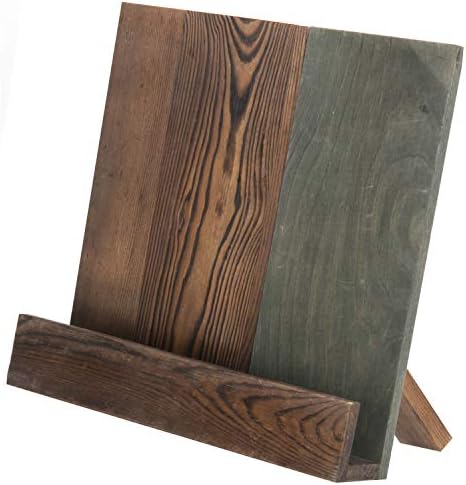 Rustic 2-Tone Manual Wooden Kitchen Cook PronDER Stand