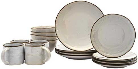 Modern Speckled Farmhouse Collection Dinnerware Set