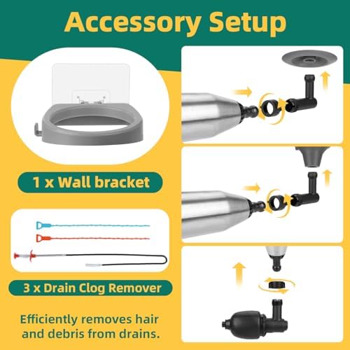Sturdy High-Pressure Toilet Plunger