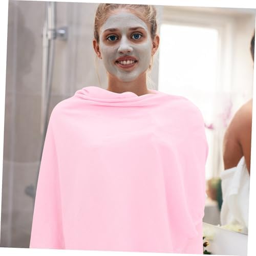 Garneck Women Bath Wrap Pink