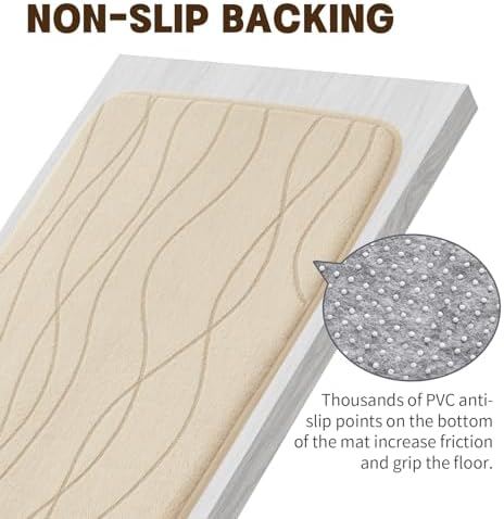 YIHOUSE Memory Foam Bathroom Rugs