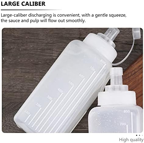 Hemoton 2-Pack Squeeze Sauce Bottles Kit of 2