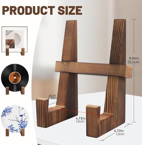 Premium Handmade Wooden Kitchen Cookbook Stand for Easy Reading Storage