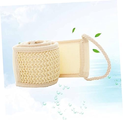 Beige Exfoliating Bath Towel
