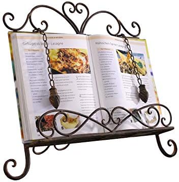 Westcharm Holiday Gift Antique Metal Cookbook Stand