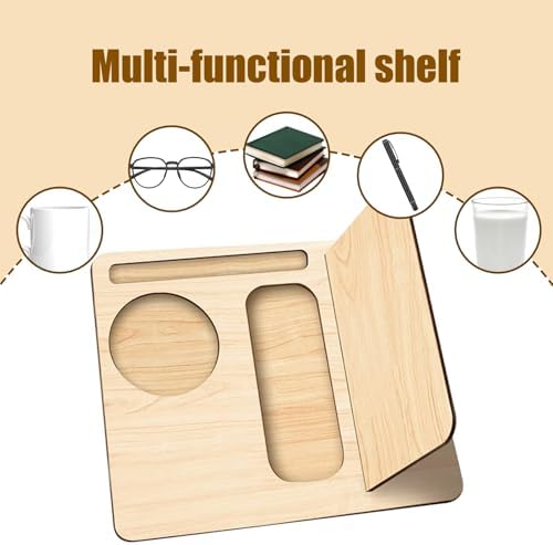 Triangle Book Holder with Cup Pen Holder - Unique Book Storage Solution
