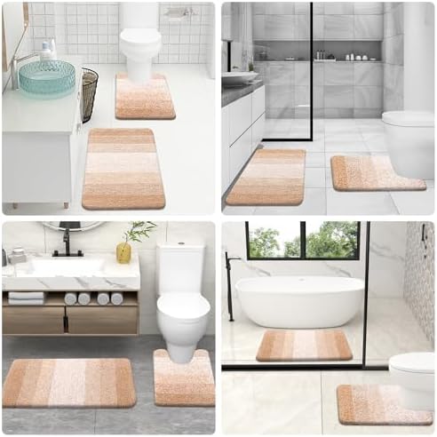 Luxurious Bathroom Rugs Set