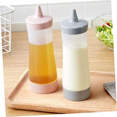 MERRYHAPY 2-Pack Leakproof Salad Dressing Squeeze Bottles